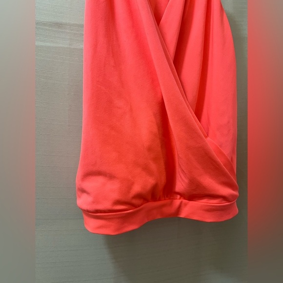 ⚫️ BOGO SoHo women’s open front tank top neon orange/pink size S/M FESTIVAL - Picture 6 of 7